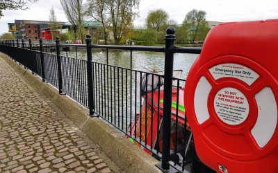 ECS on hand to deliver new Brayford Wharf pedestrian rails